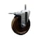 Service Caster 5 High Temp Phenolic Wheel Swivel 7/16'' Stem Caster Total Lock Brake SCC-GRTTL20S514-PHRHT-716138 - alternate 1